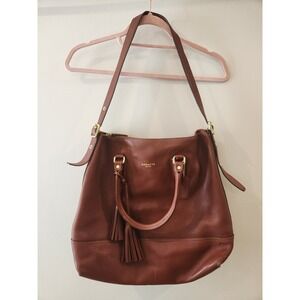 Coach Legacy Leather Hobo Shoulder Bag Purse Brown Tasselm